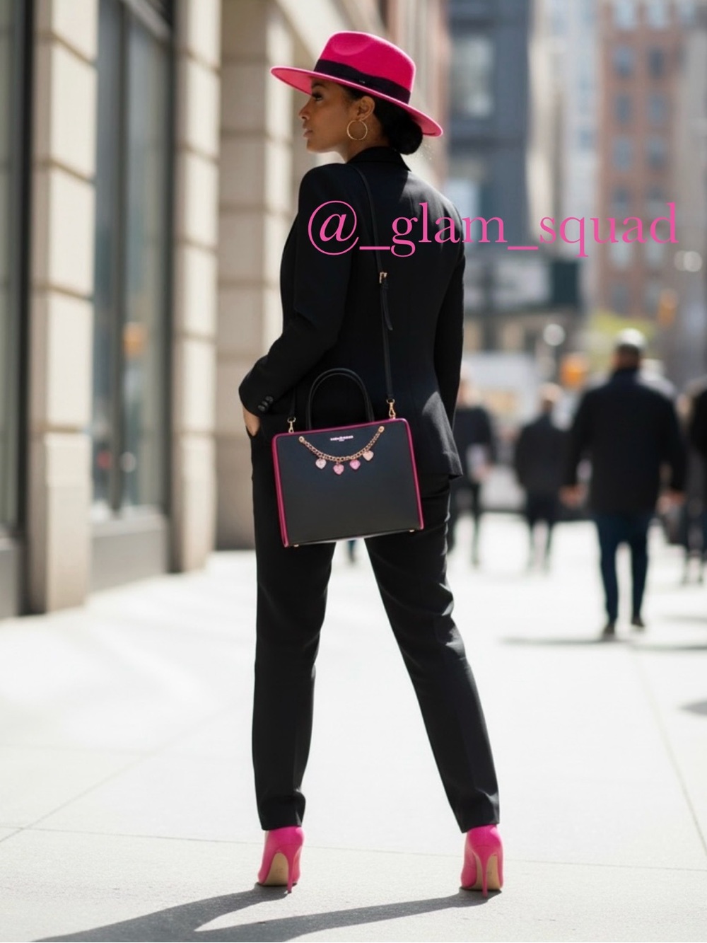 Karl Lagerfeld Paris Charline Crossbody Bag with Heart Charms LIKE NEW - Picture 2 of 16